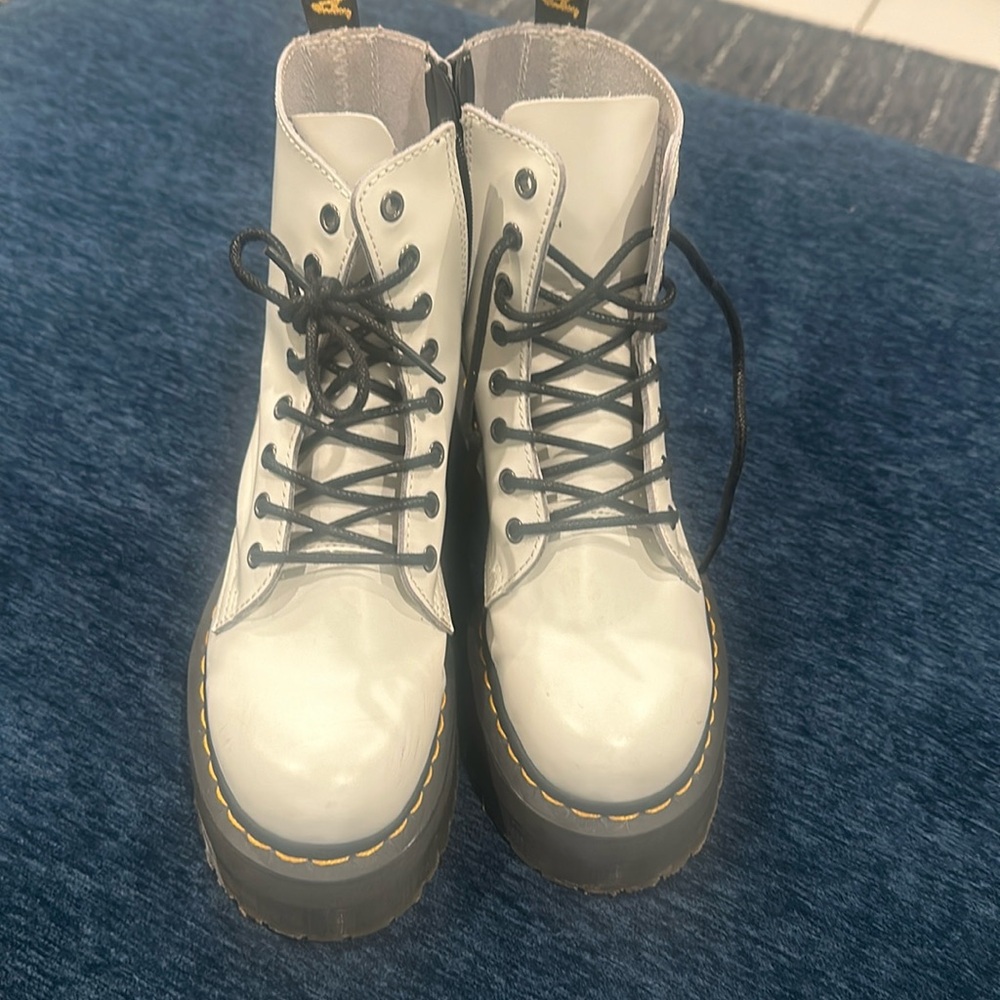 Dr Martin’s white boots